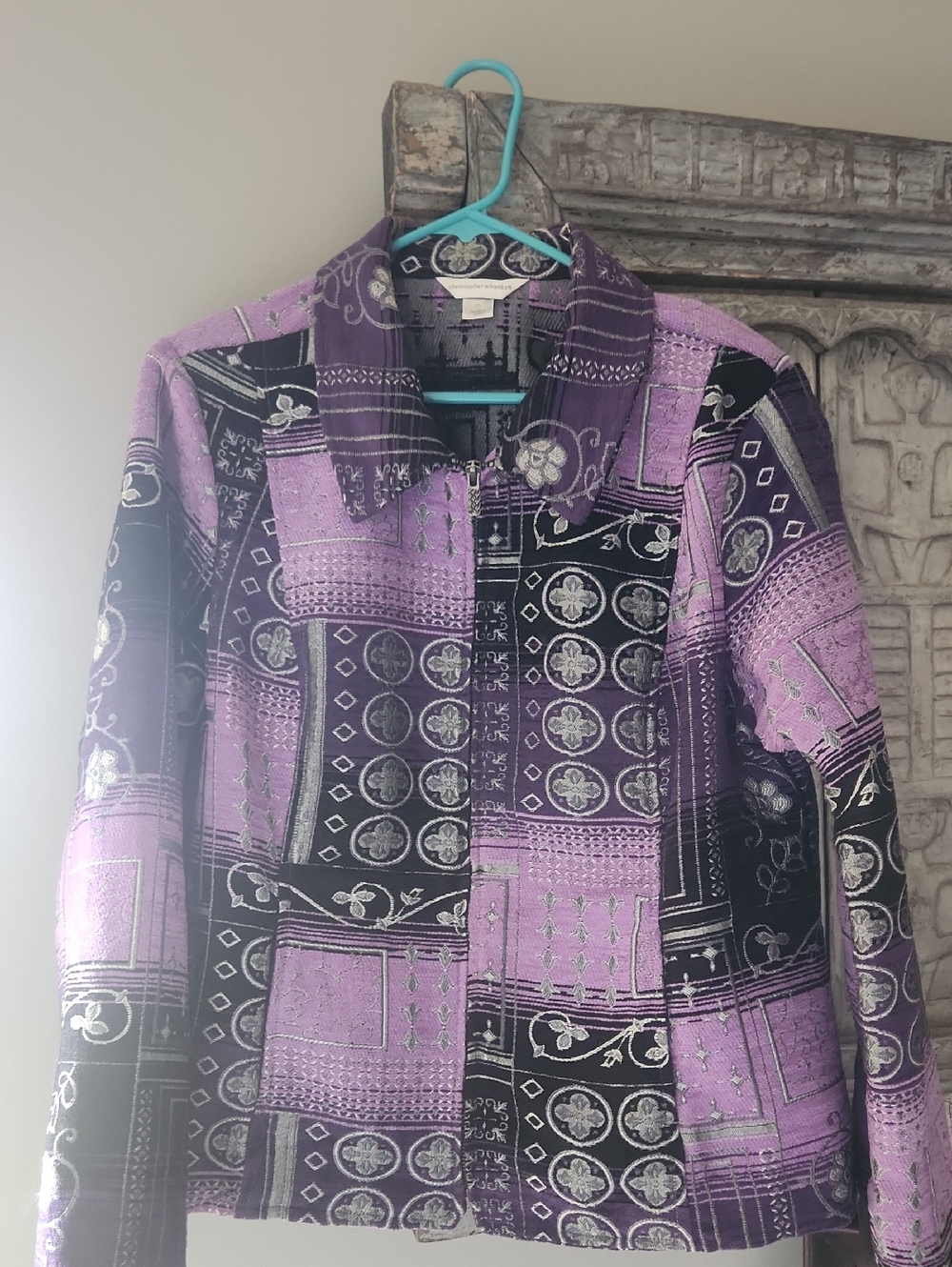 Christopher & Banks Quilted Blazer Sz XL